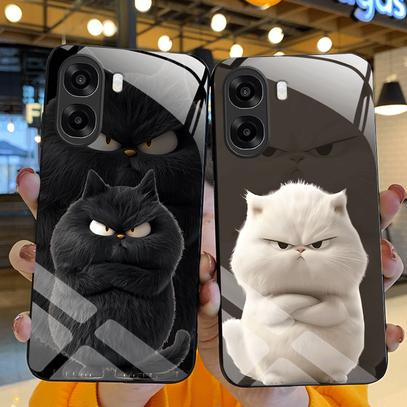 Shelly - Hard Tempered Glass Case For OPPO
