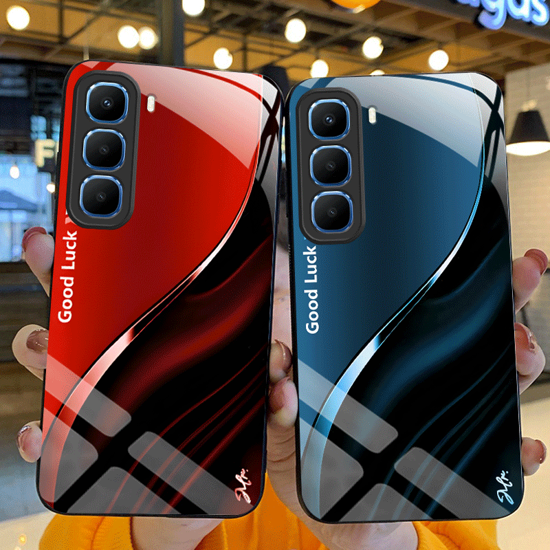 Shelly - Hard Tempered Glass Case For Infinix