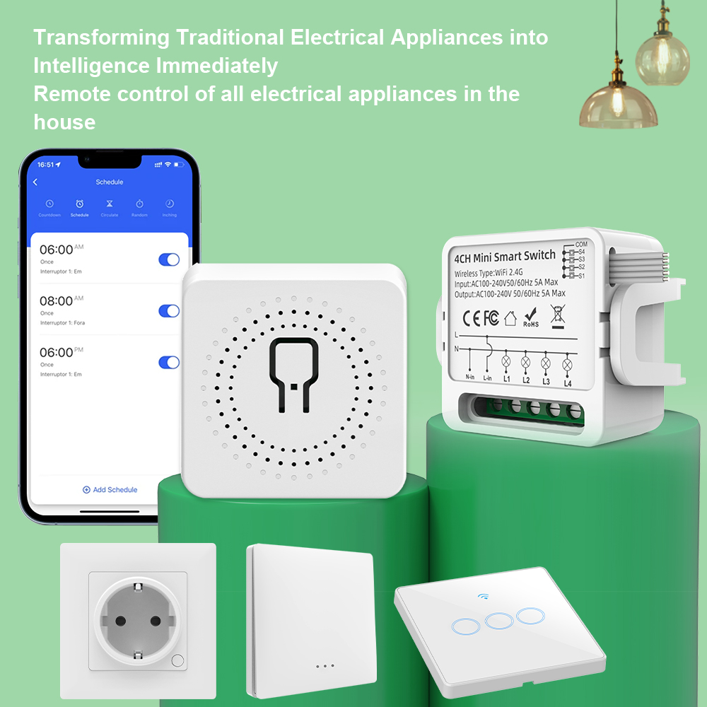 Tuya WiFi Smart Switch 1/2/3/4 - đánh giá và giá Tuya 4 Channel