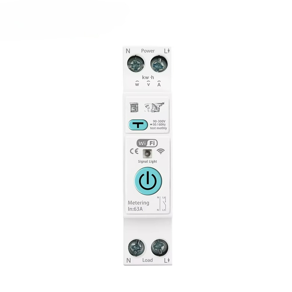 63A 1P+N WiFi Smart MCB Energy - đánh giá và giá Tuya Smart