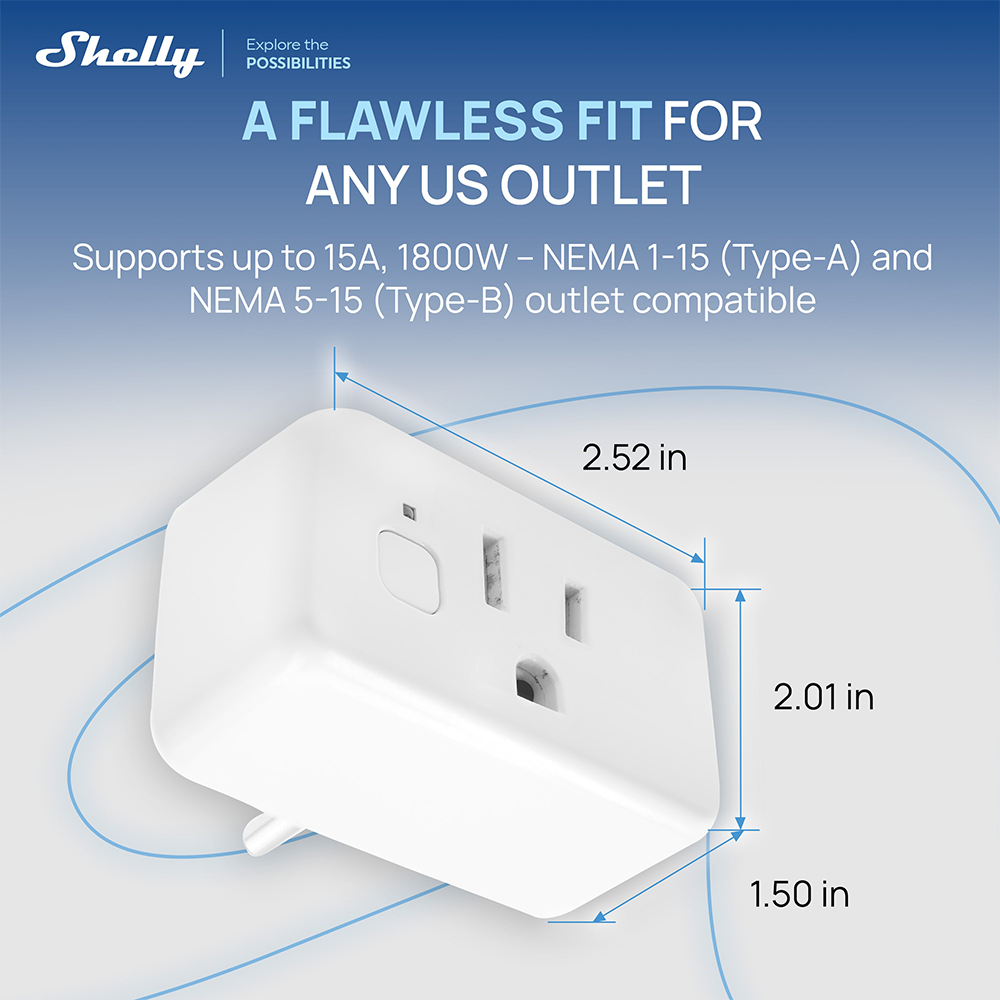 Shelly Plug US Gen4 Zigbee Cer - đánh giá và giá Shelly Plug