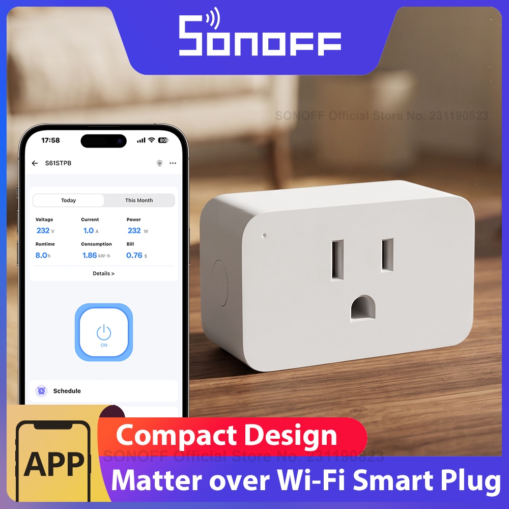 SONOFF S61STPB iPlug Gen2 Type - đánh giá và giá Shelly Plug