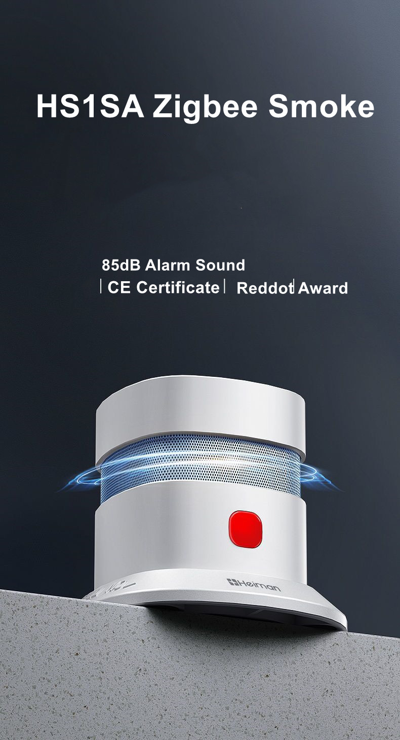 Tuya Zigbee Khói Detector 85dB - đánh giá và giá Home Assistant Tuya