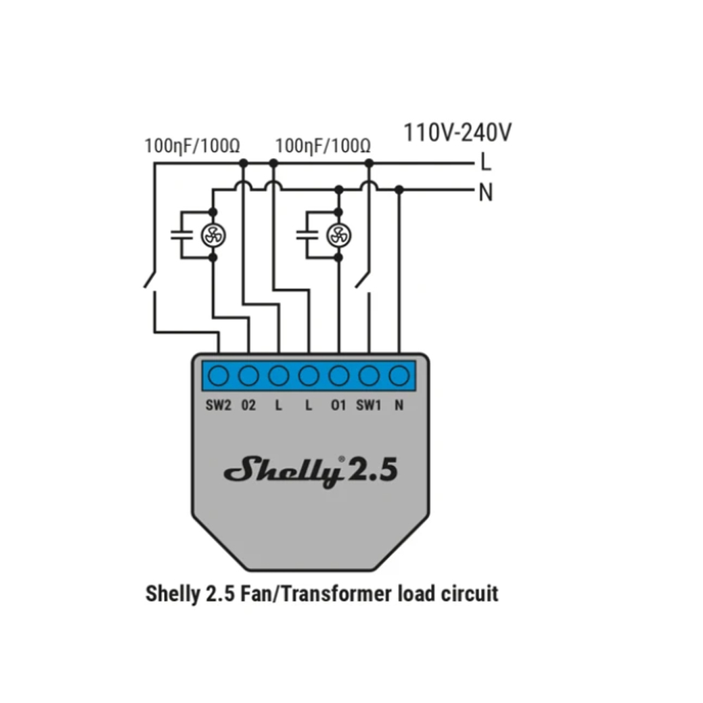 Shelly RC Snubber Еnergy Absor - đánh giá và giá Shelly Plug